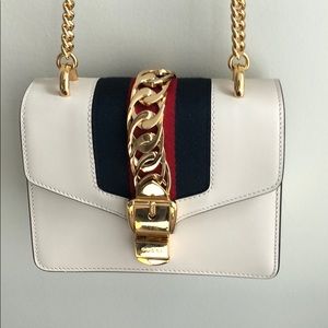 Gucci Sylvie leather mini chain bag